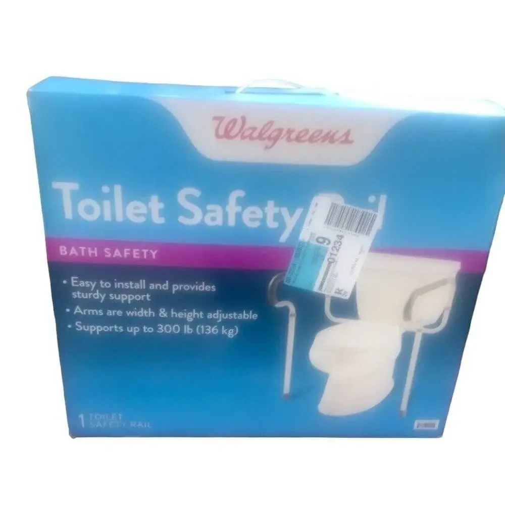 Walgreens Bath Safety Bedside Toilet - Supports up to 350 Pounds